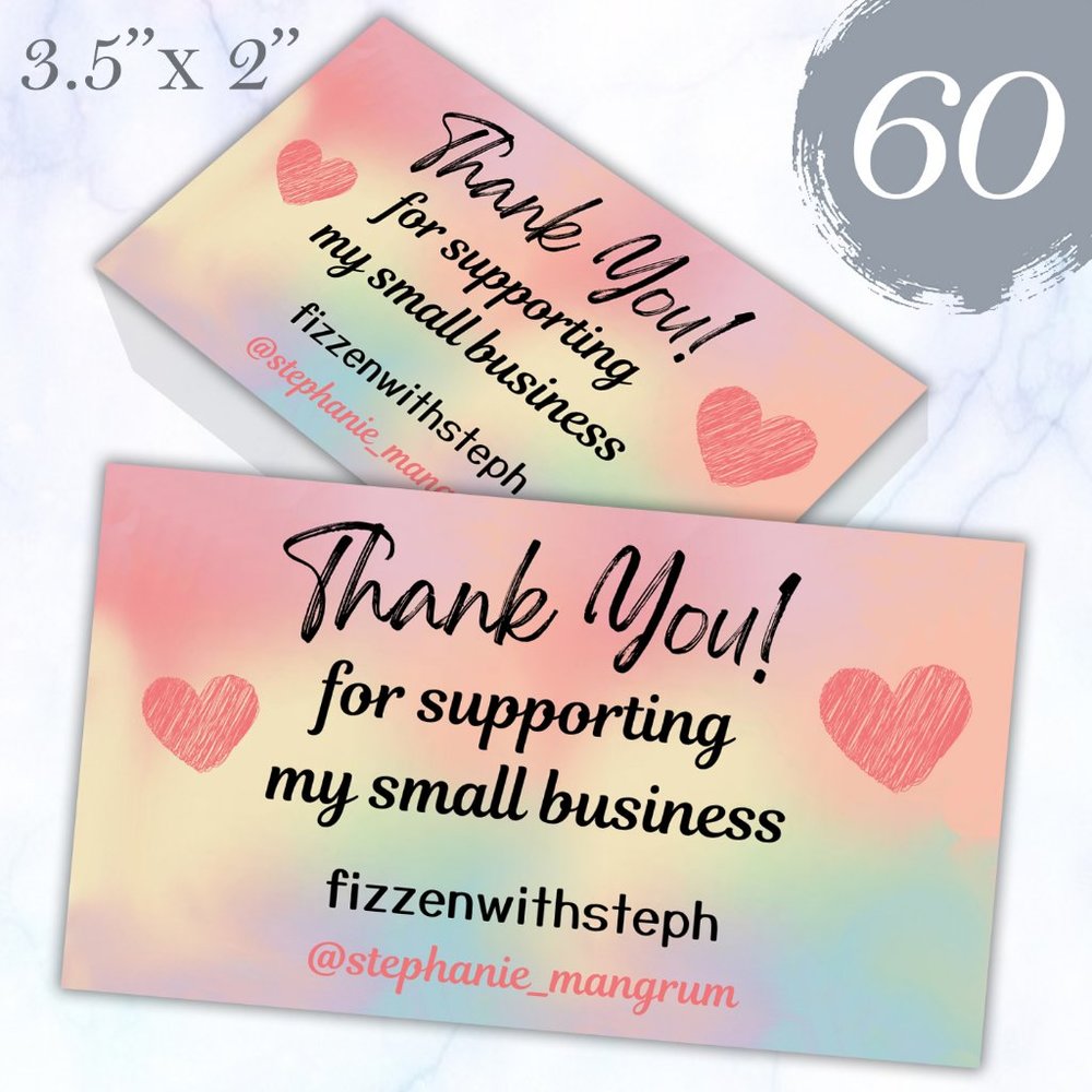 60 Thank You Cards